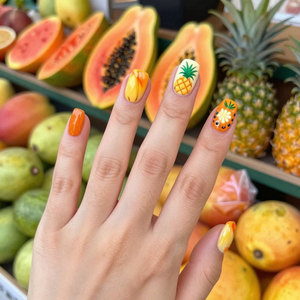 Tropical nail idea 12