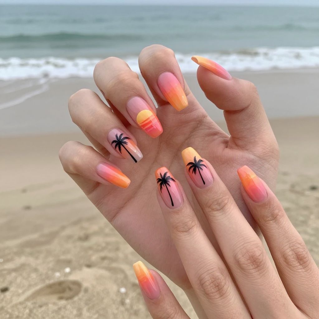 Tropical nail idea 13