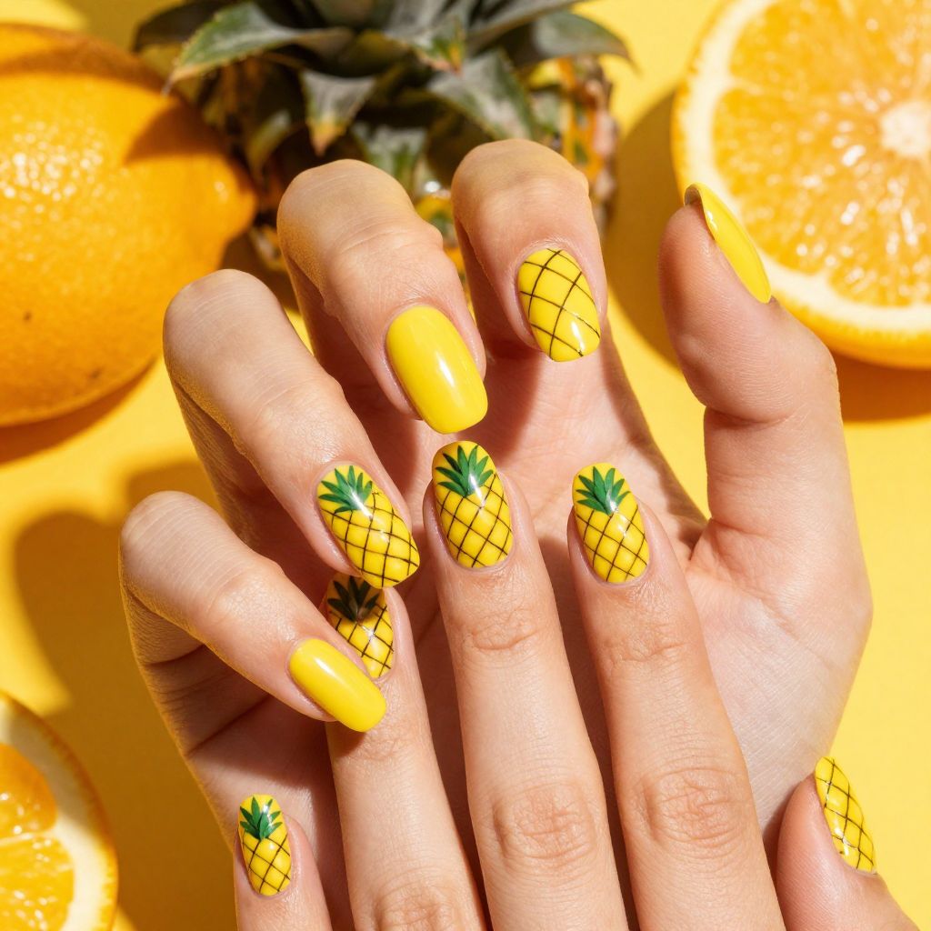 Tropical nail idea 6