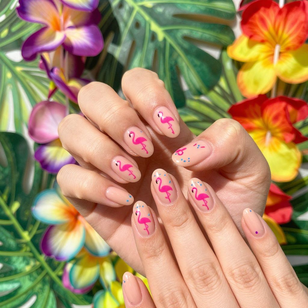 Tropical nail idea 8