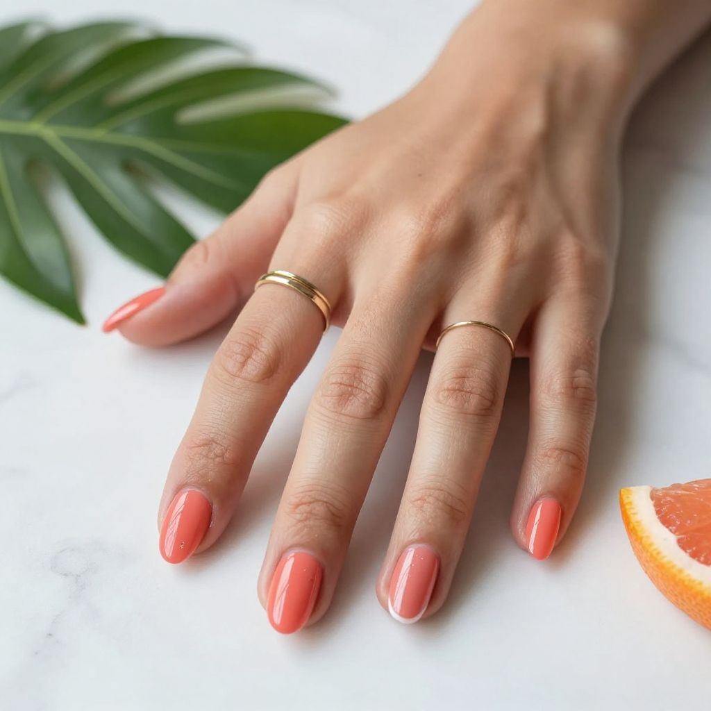 Glossy Coral Almonds