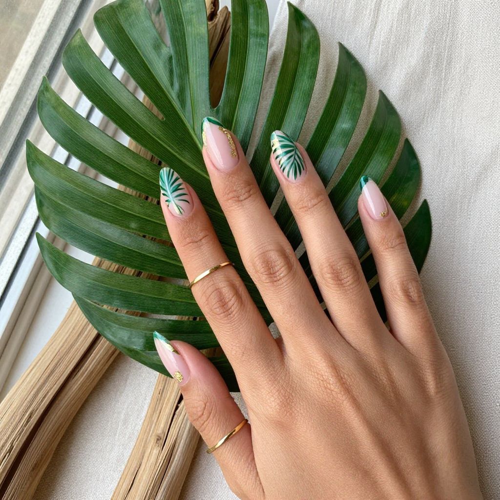 Tropical Vacation Nail Ideas 11