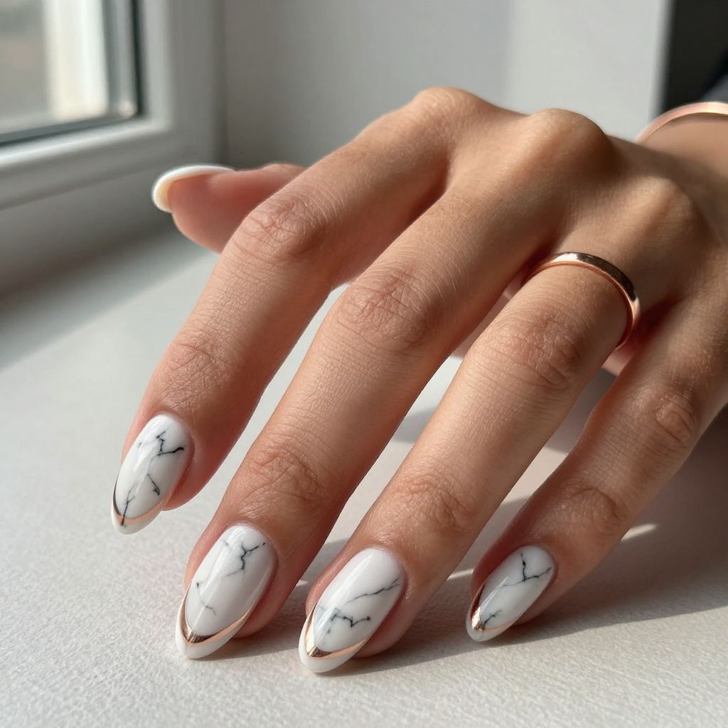 Two Color Nail Polish Ideas 3