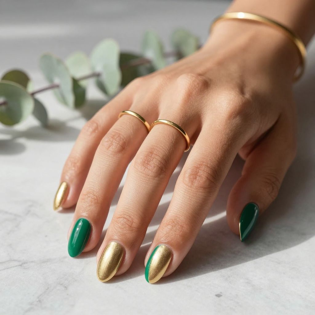 Two Color Nail Polish Ideas 5