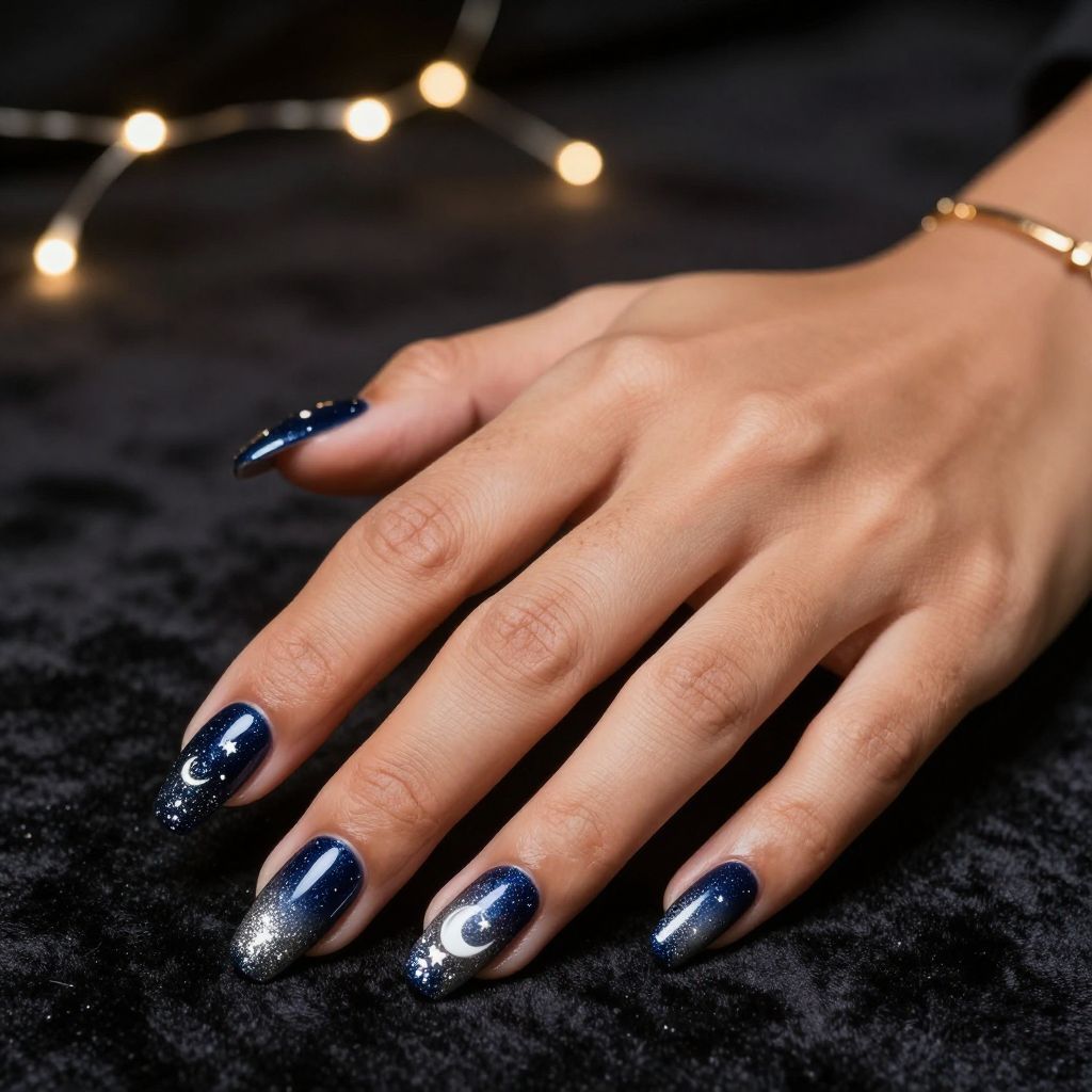 Midnight Sky Glitter Fade