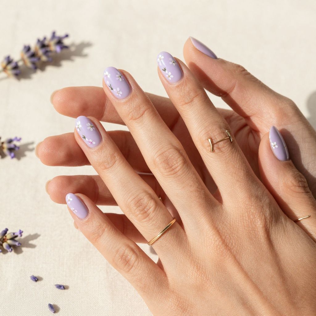 Soft Lavender Micro Florals