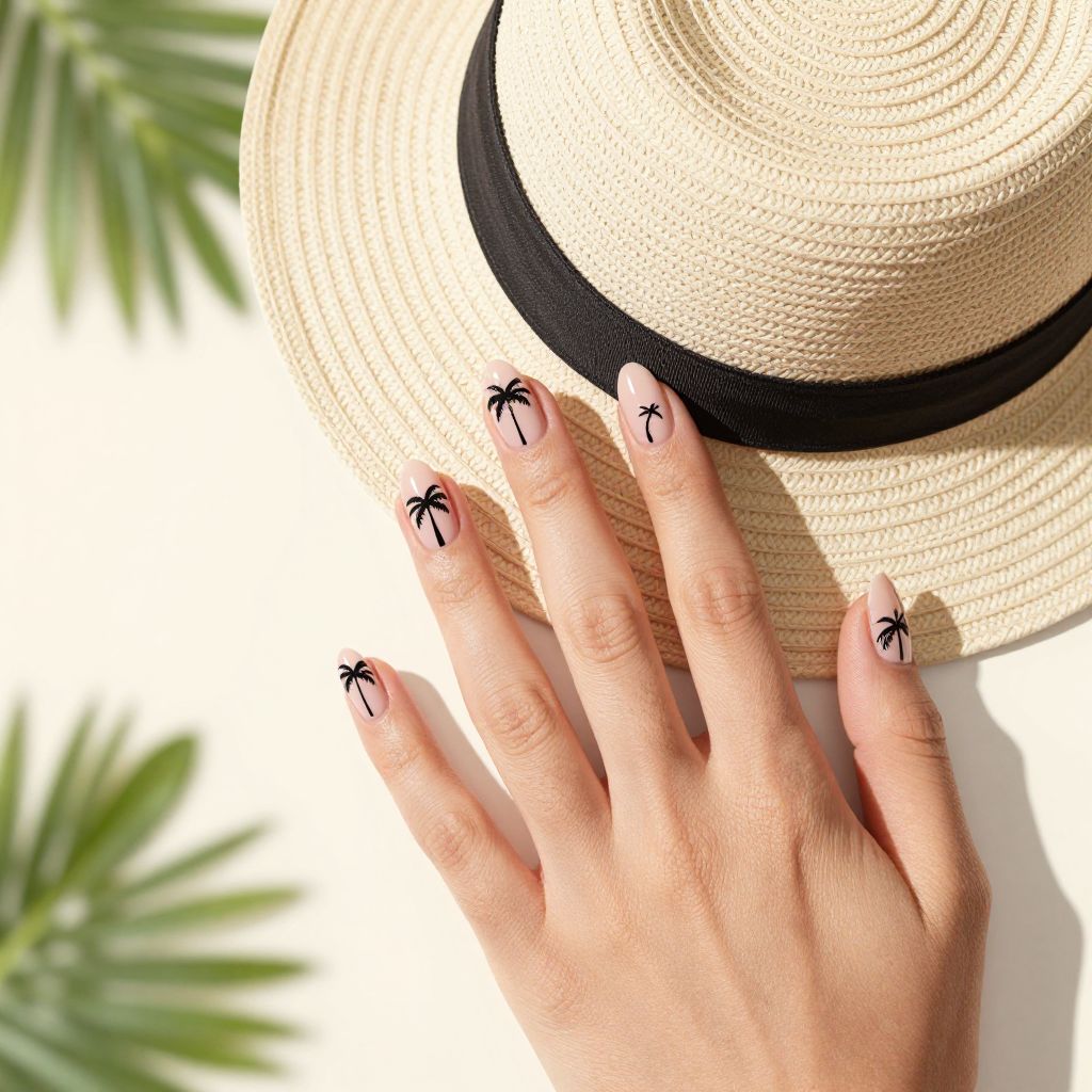 Beach vacation nail idea 2