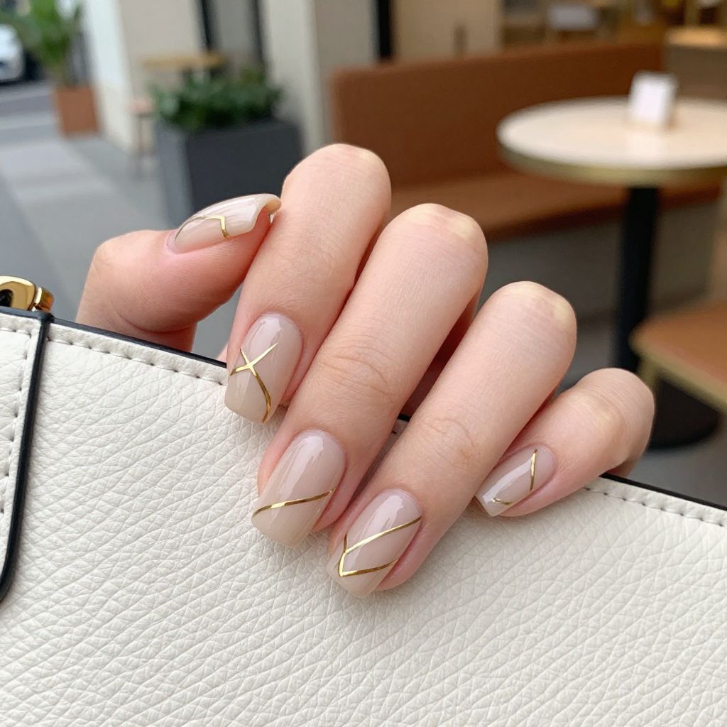 Beach vacation nail idea 7