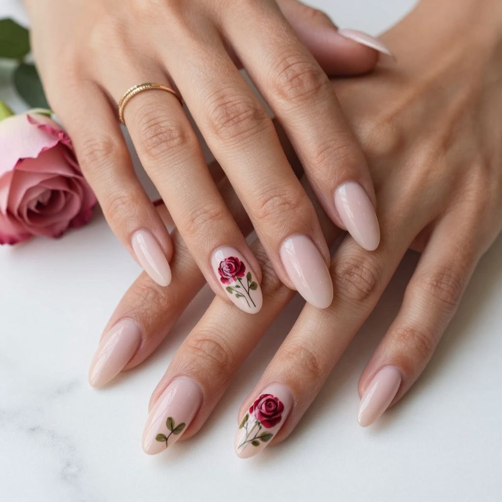 Valentine Acrylic Nail Ideas 11