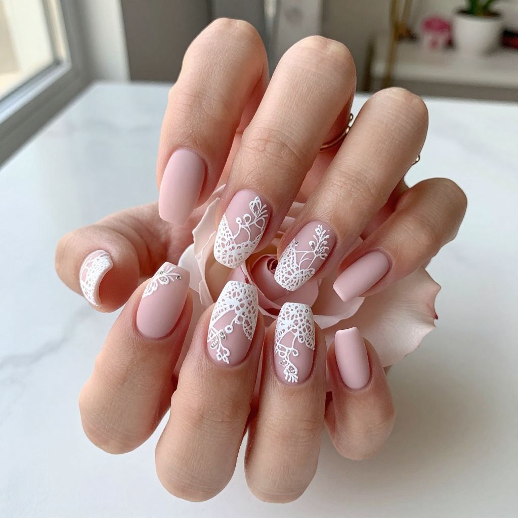 Valentine Acrylic Nail Ideas 8