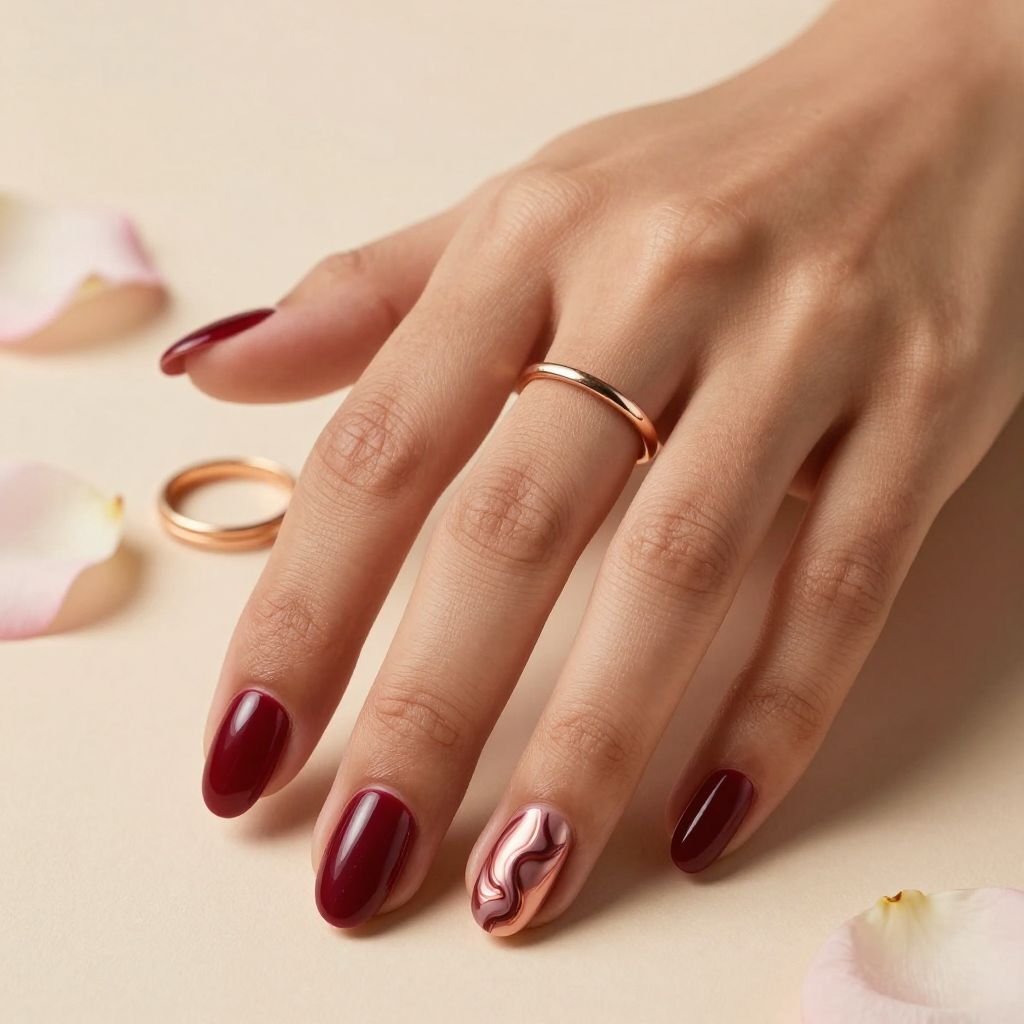 Valentine's Day nail design idea 10