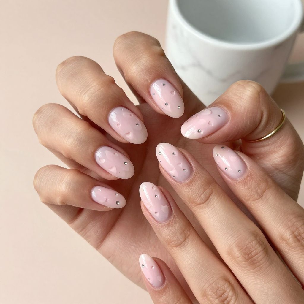 Valentine's Day nail design idea 12