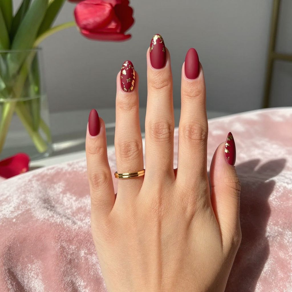 Valentine's Day nail design idea 13