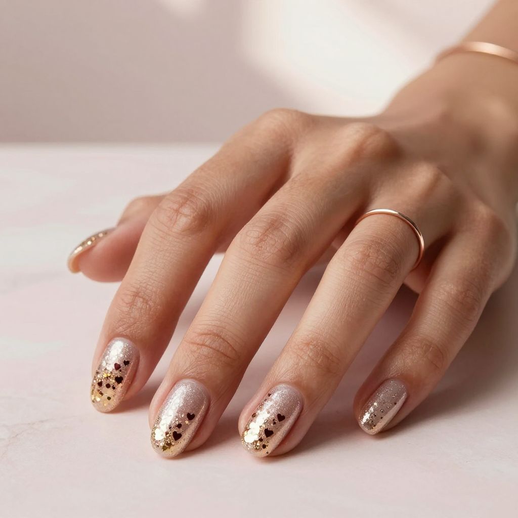 Valentine's Day nail design idea 14