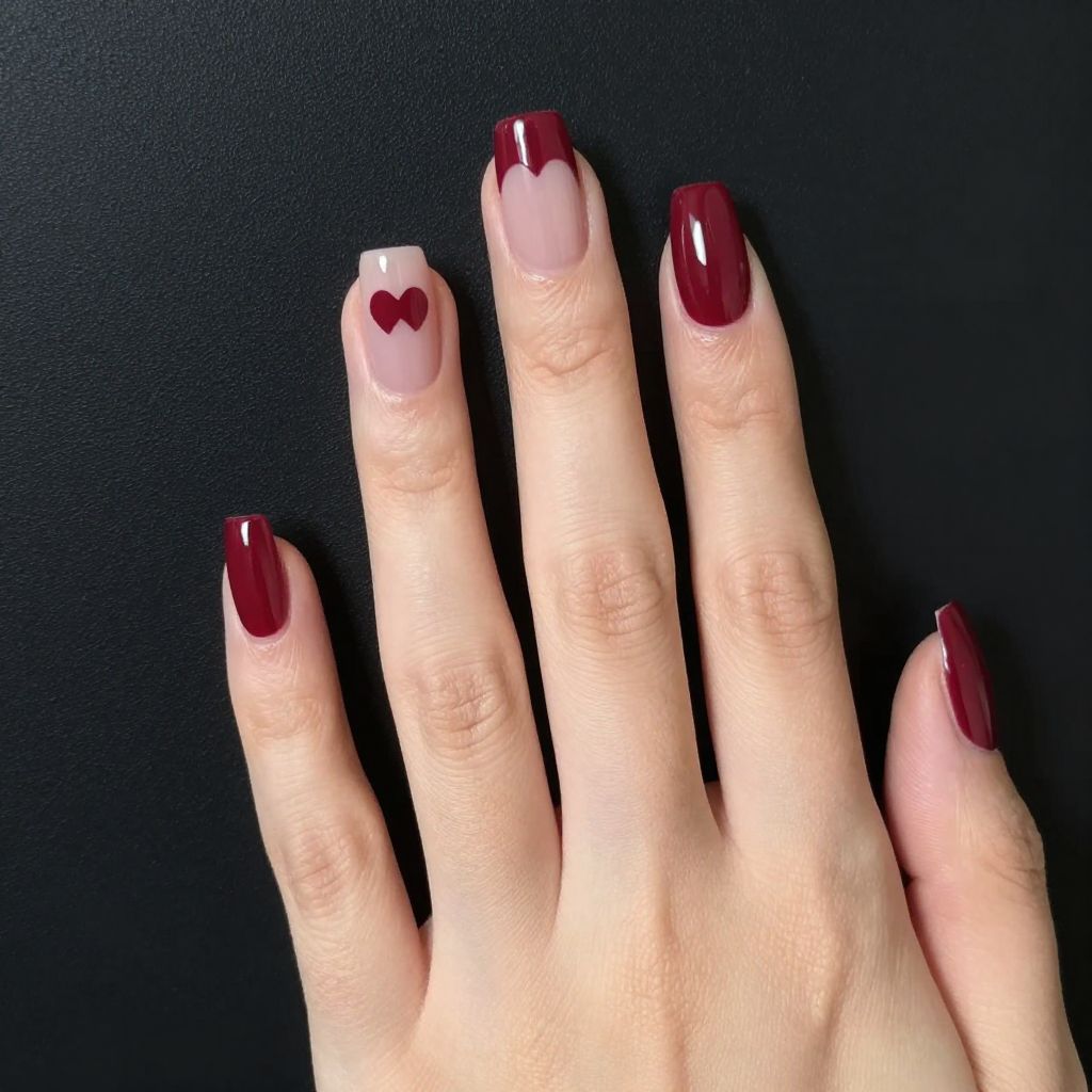 Valentine's Day nail idea 13