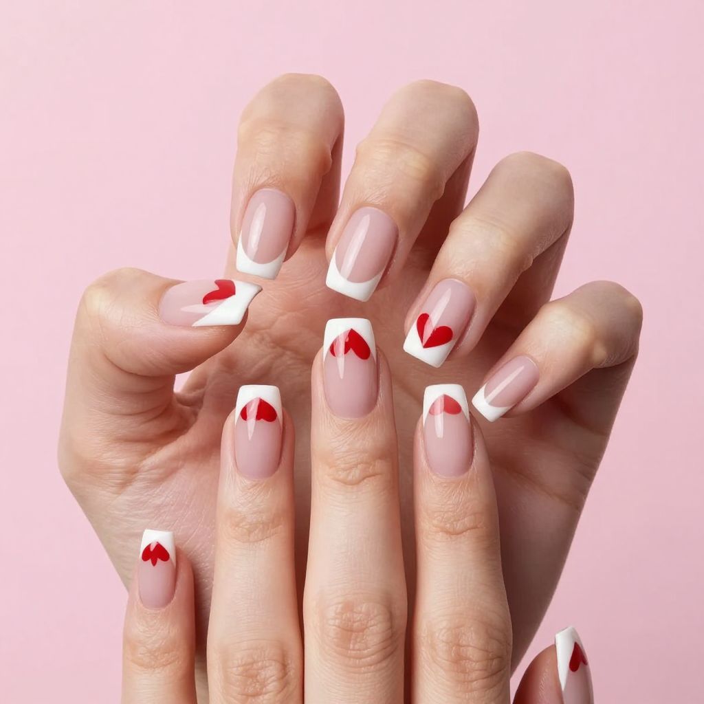 Valentine's Day nail idea 7