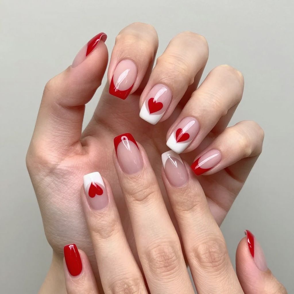 Valentines nail idea 11