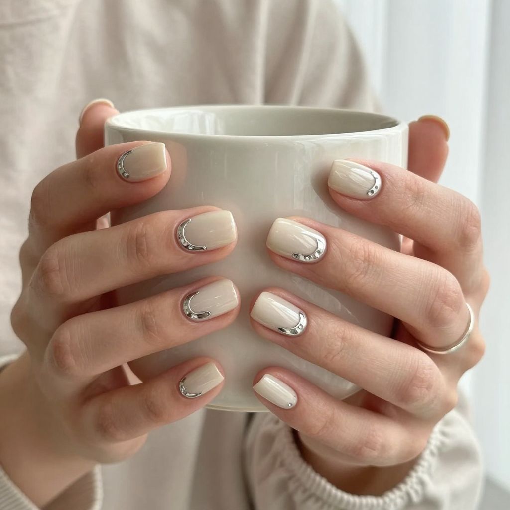 Horseshoe moon western nails