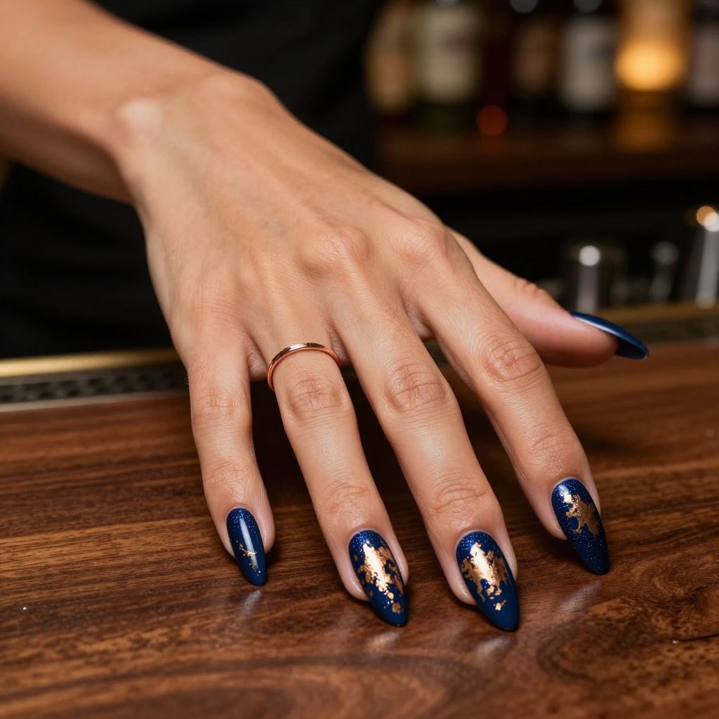 Bronco bronze foil western nails