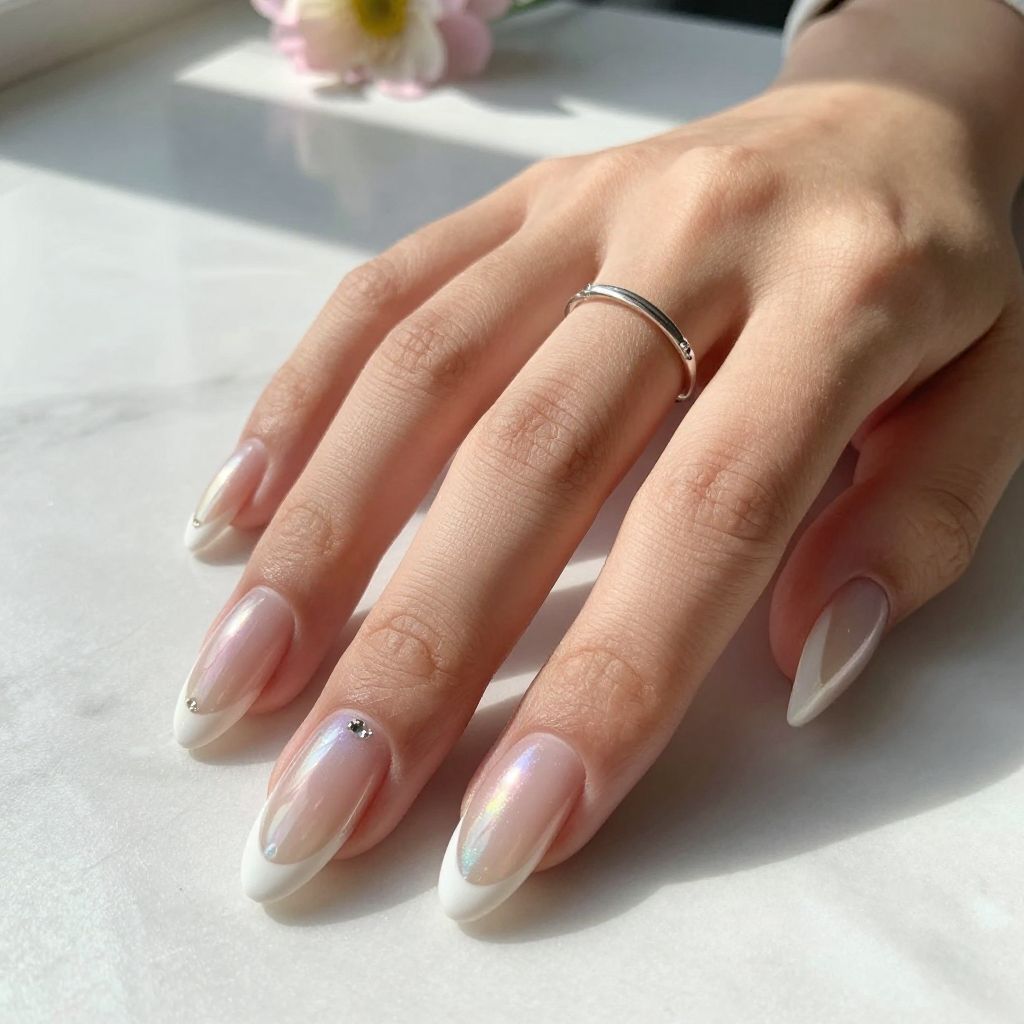 Iridescent White Tips