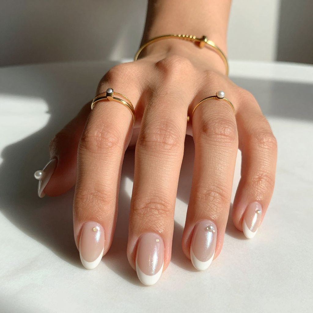 White Tips With Chrome Overlay