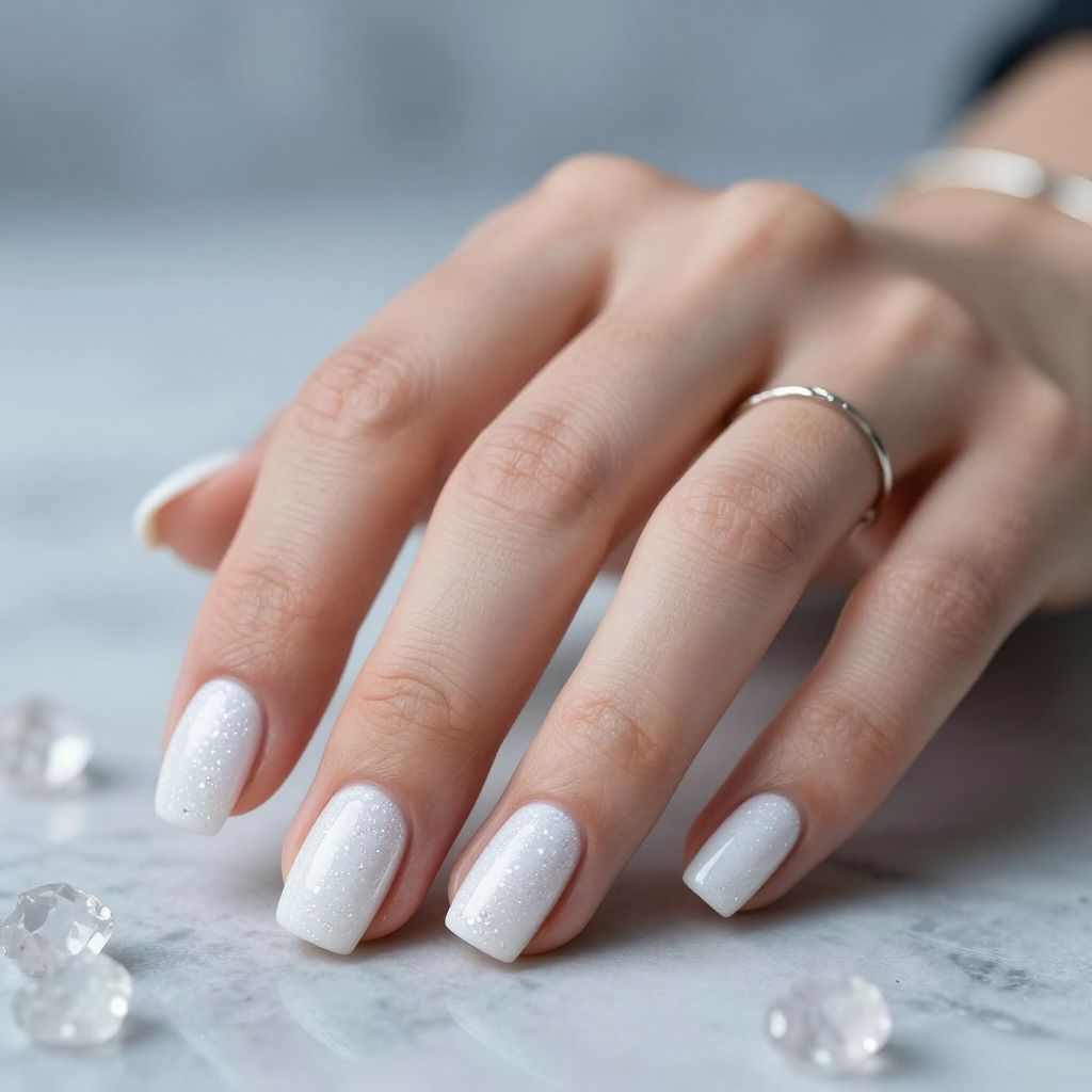 Crystalline Diamond Texture Nails