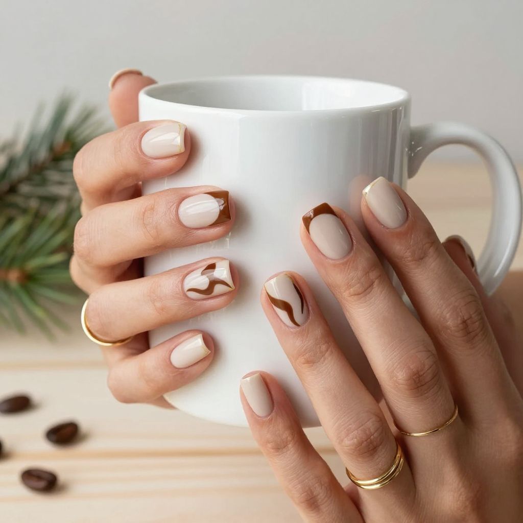 Winter Dip Nail Ideas 11